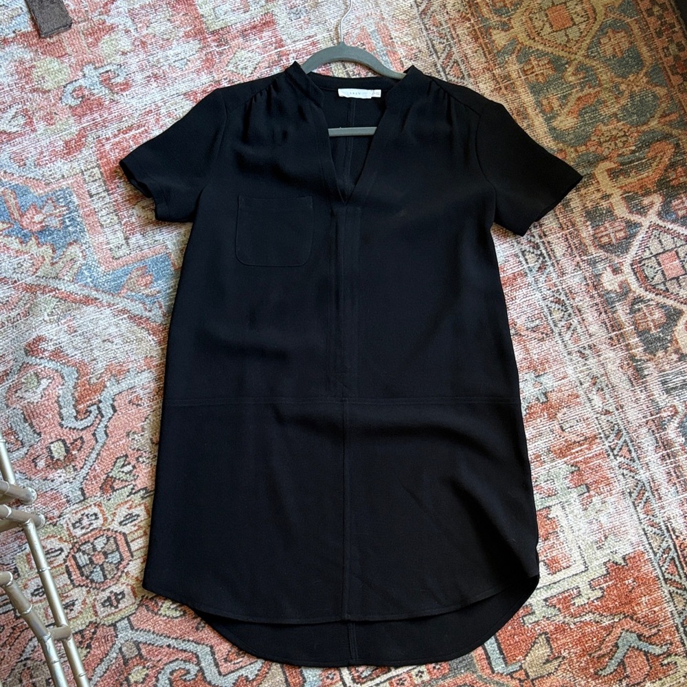 Lush Black V-Neck Tunic Top